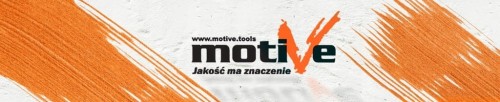 Logo MOTIVE – pomarańczowy baner