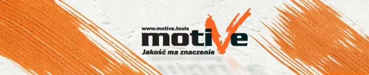 Logo MOTIVE – pomarańczowy baner