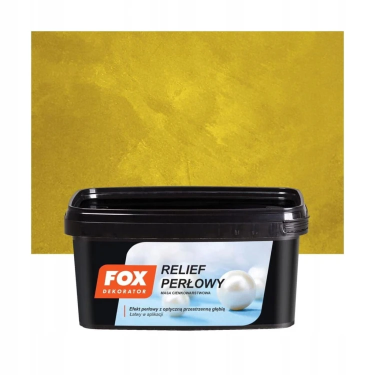 FOX Relief Perłowy Gold – opakowanie i próbka