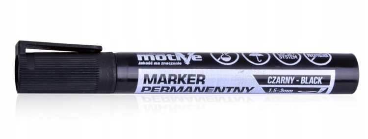 Marker permanentny czarny Motive 1 szt.