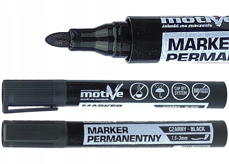 Marker permanentny czarny Motive 1 szt.
