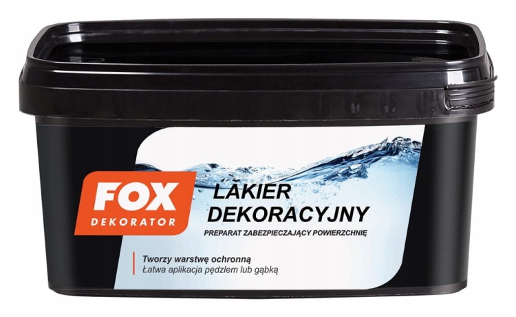 Lakier dekoracyjny Fox transparentny satyna 3 l