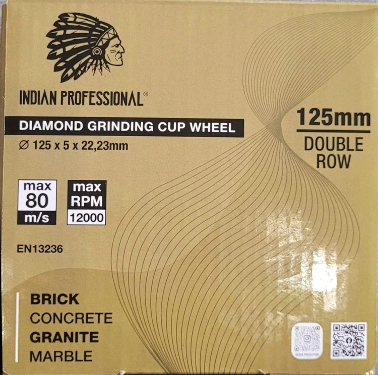 Tarcza diamentowa Double Row 125 mm – etykieta opakowania