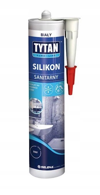 TYTAN EURO-LINE Silikon Sanitarny 280 ml BIAŁY