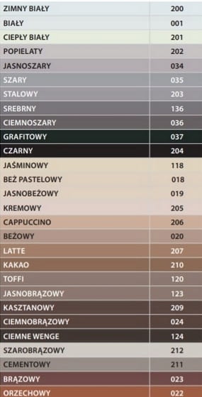 ATLAS FUGA ELASTYCZNA 034 jasnoszary 3 KG