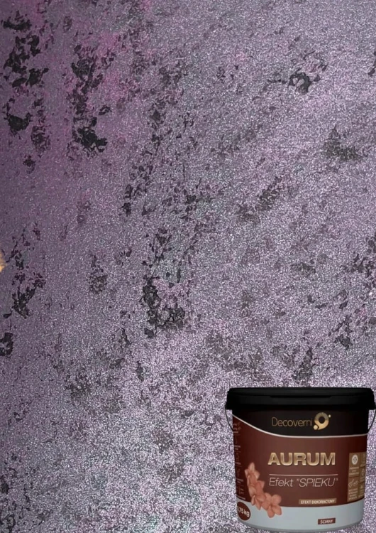DECOVERNI AURUM - Dekoracja w stylu Glamour Zestaw 5 - 8m2 Fioletowy