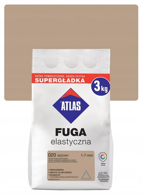 Fuga elastyczna Atlas 020 beżowy 3 kg