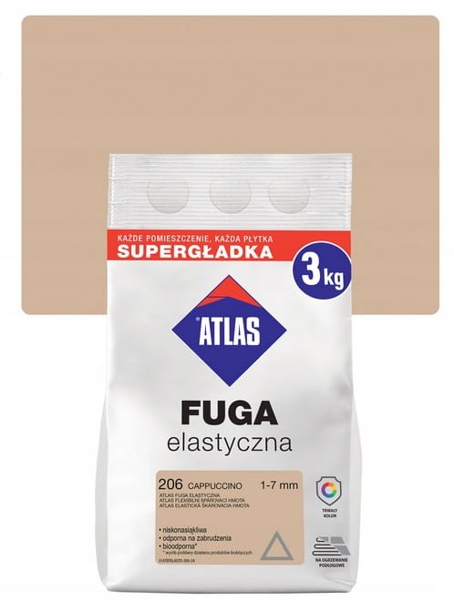 FUGA ELASTYCZNA ATLAS 206 CAPPUCCINO 3 kg