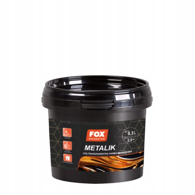 FOX DEKORATOR METALIK ORO 0,3L
