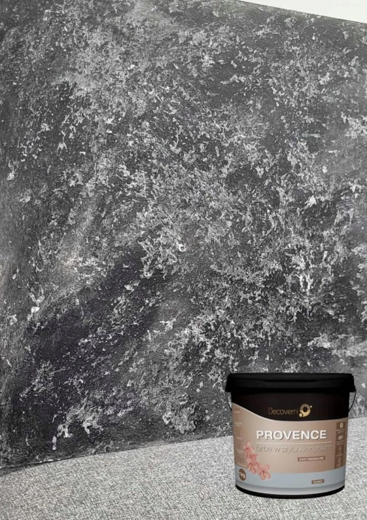 Provence Ciemny Granit Design Decowant – efekt glinki weneckiej i opakowanie