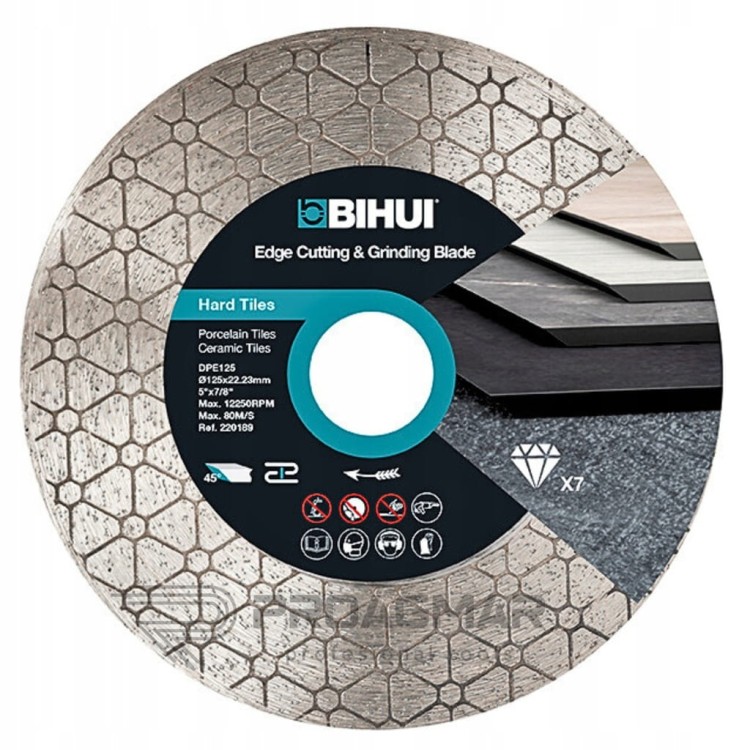 BIHUI TARCZA DO CIĘCIA I SZLIFOWANIA KRAWĘDZI 2W1 125MM