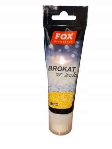 FOX DEKORATOR BROKAT W ŻELU 01 ZŁOTY 80 ml