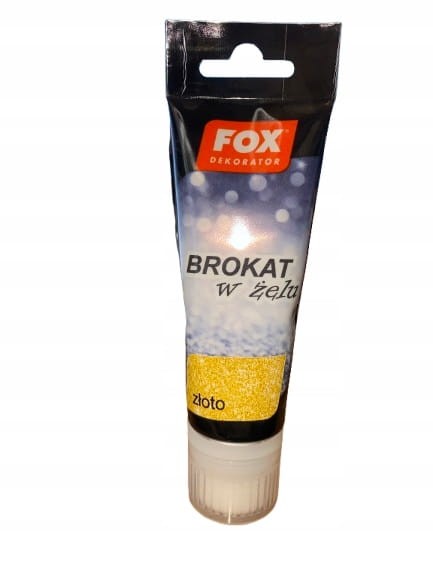 FOX DEKORATOR BROKAT W ŻELU 01 ZŁOTY 80 ml