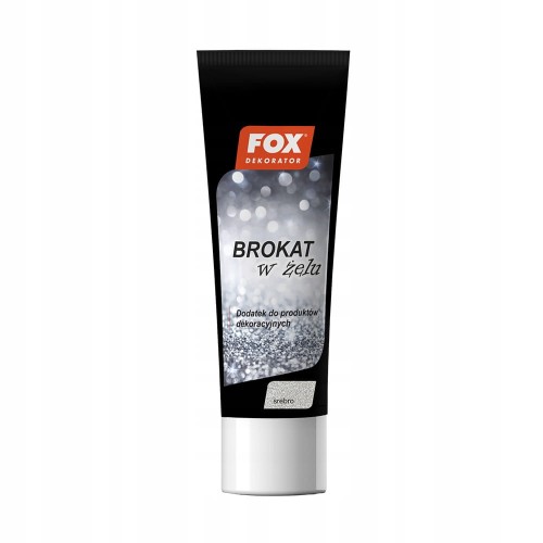 FOX DEKORATOR BROKAT W ŻELU 00 SREBRNY 80 ml
