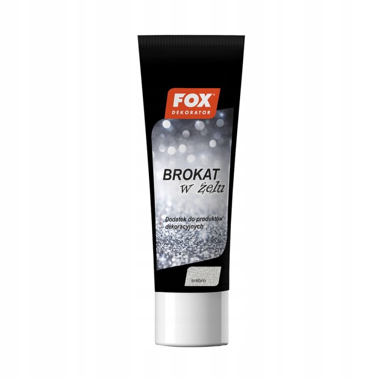 FOX DEKORATOR BROKAT W ŻELU 00 SREBRNY 80 ml