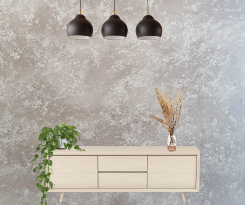 Provence Cappuccino Design Decowant – aranżacja ściany nad komodą