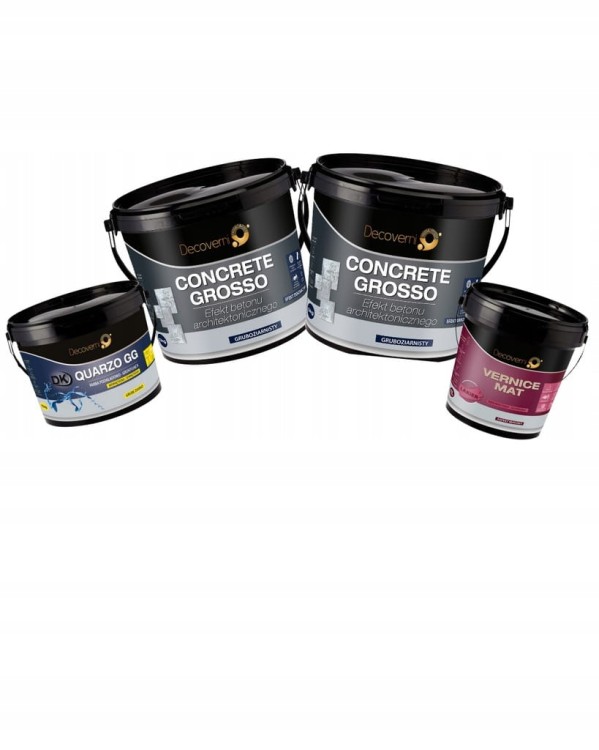 Beton CONCRETE GROSSO 10KG zestaw 5m2 CHALK