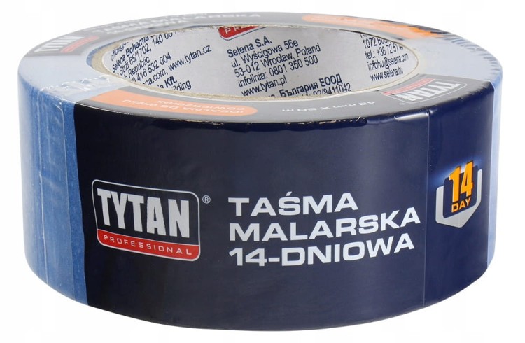 TYTAN Taśma malarska tytan 48 mm niebieska 14 dni