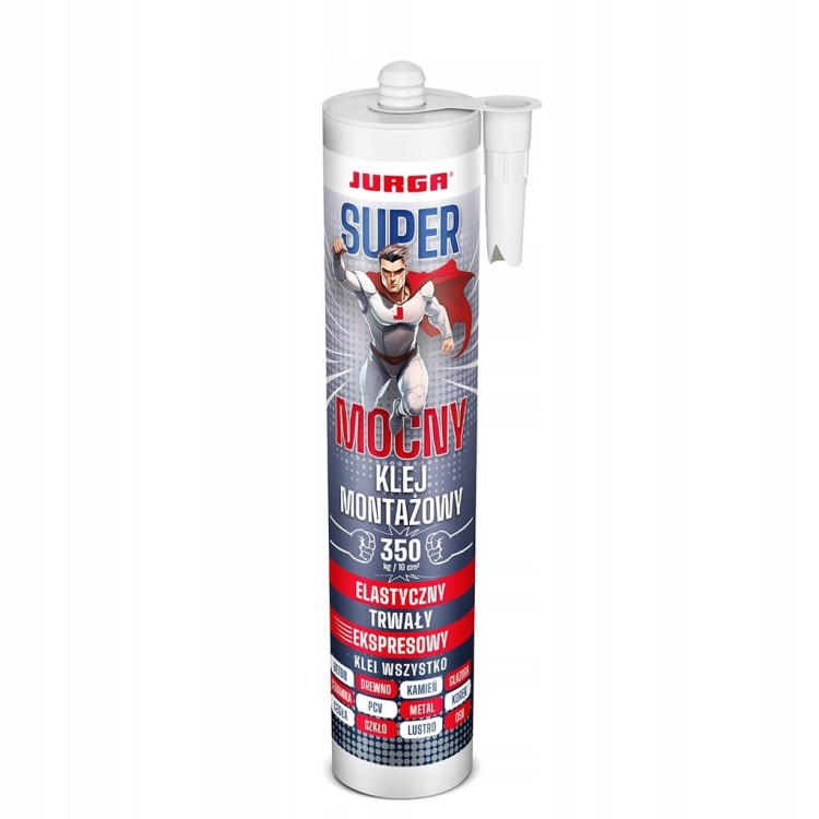 Klej MONTAŻOWY JURGA SUPER MOCNY do każdej powierzchni 290 ml