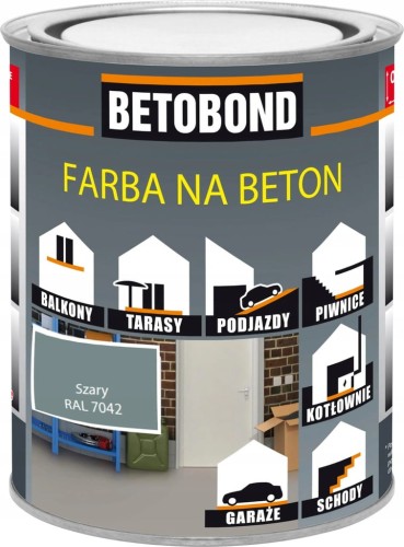 Farba na beton Betobond Posadzka 5L szary