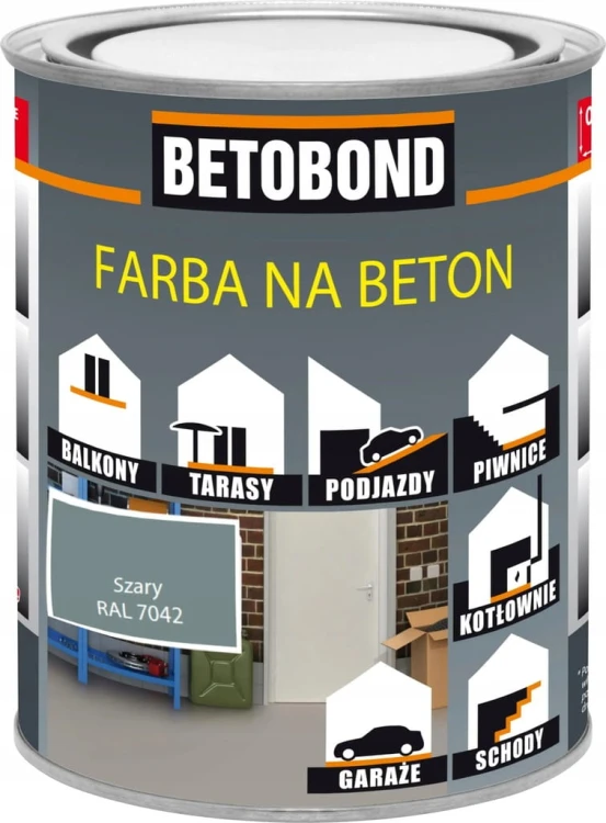 Farba na beton Betobond Posadzka 5L szary