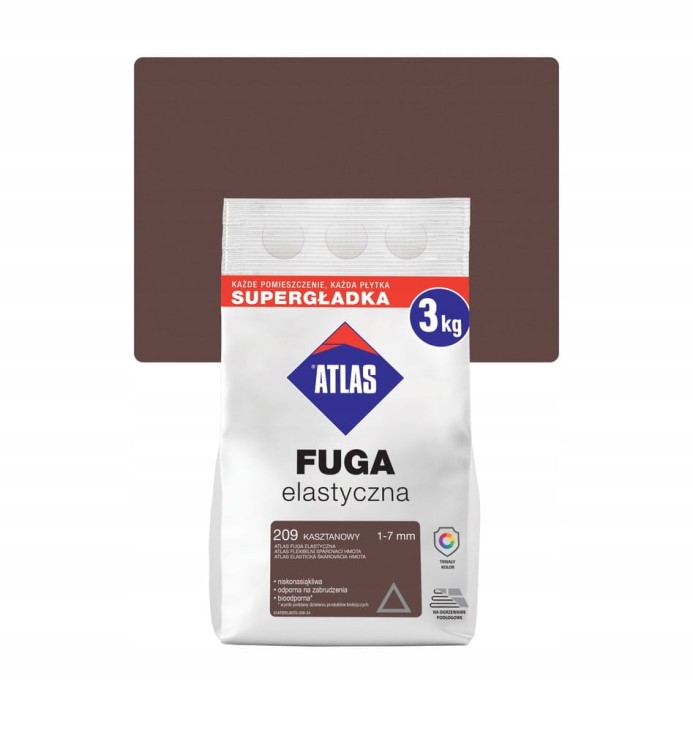 ATLAS FUGA CERAMICZNA KASZTANOWY 209 3 KG