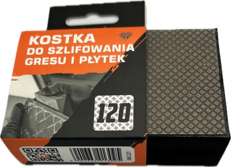 Kostka diamentowa MOTIVE 120 – opakowanie i powierzchnia