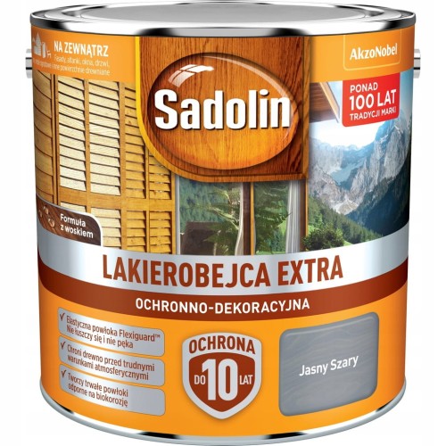 SADOLIN EXTRA LAKIEROBEJCA 2,5L JASNY SZARY
