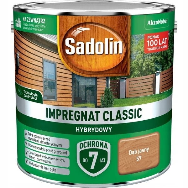 SADOLIN CLASSIC HYBRYDOWY DĄB JASNY 2,5 L
