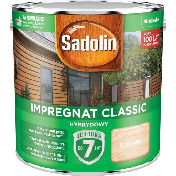 SADOLIN CLASSIC HYBRYDOWY BEZBARWNY 2,5 L