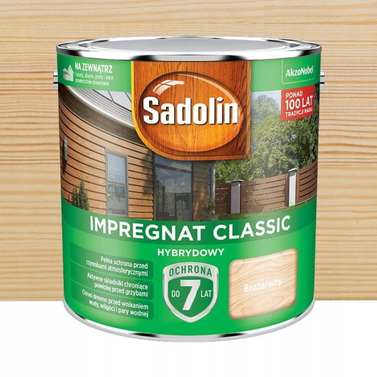 SADOLIN CLASSIC HYBRYDOWY BEZBARWNY 2,5 L