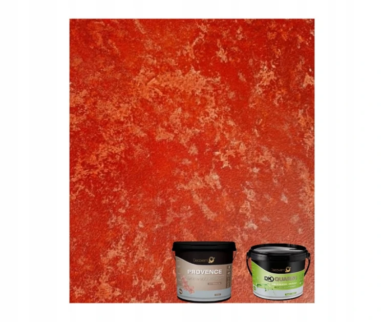 Provence Czerwony Design Decowant – efekt dekoracyjny i zestaw z Quarzo