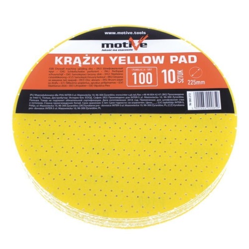 MOTIVE KRĄŻKI YELLOW PAD 120 (225mm)
