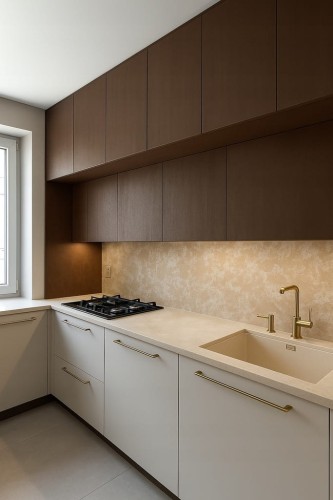 Provence Jasny Beż Design Decowant – aranżacja kuchni z beżową dekoracją