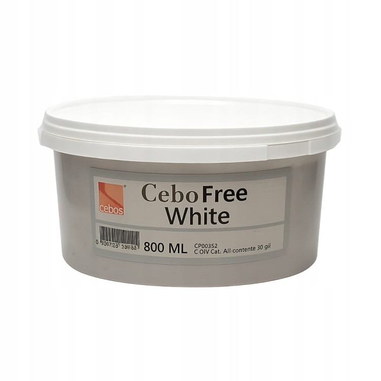 ZESTAW CEBOFREE WHITE 115+CEBO UP 341PERŁOWY POPIÓŁ