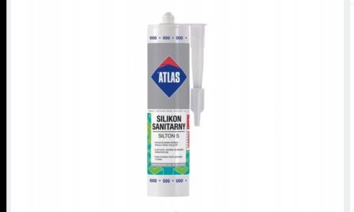 ATLAS SILIKON S Silikon sanitarny 000 transparentny