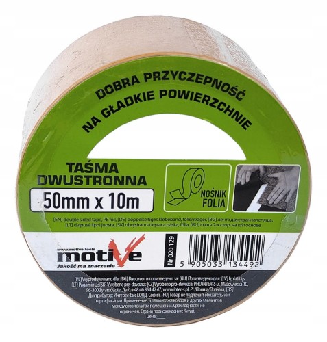 TAŚMA DWUSTRONNA 50MM/10M MOTIVE