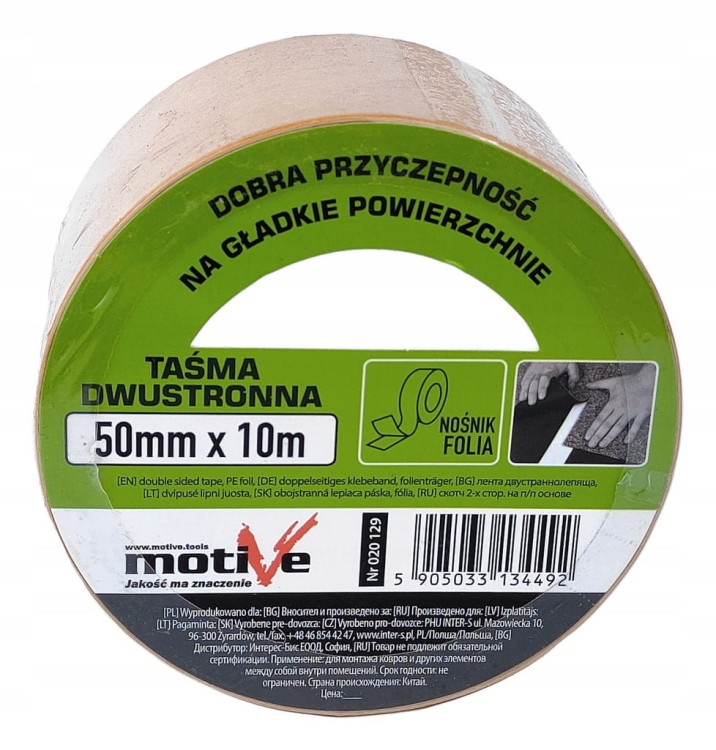 TAŚMA DWUSTRONNA 50MM/10M MOTIVE