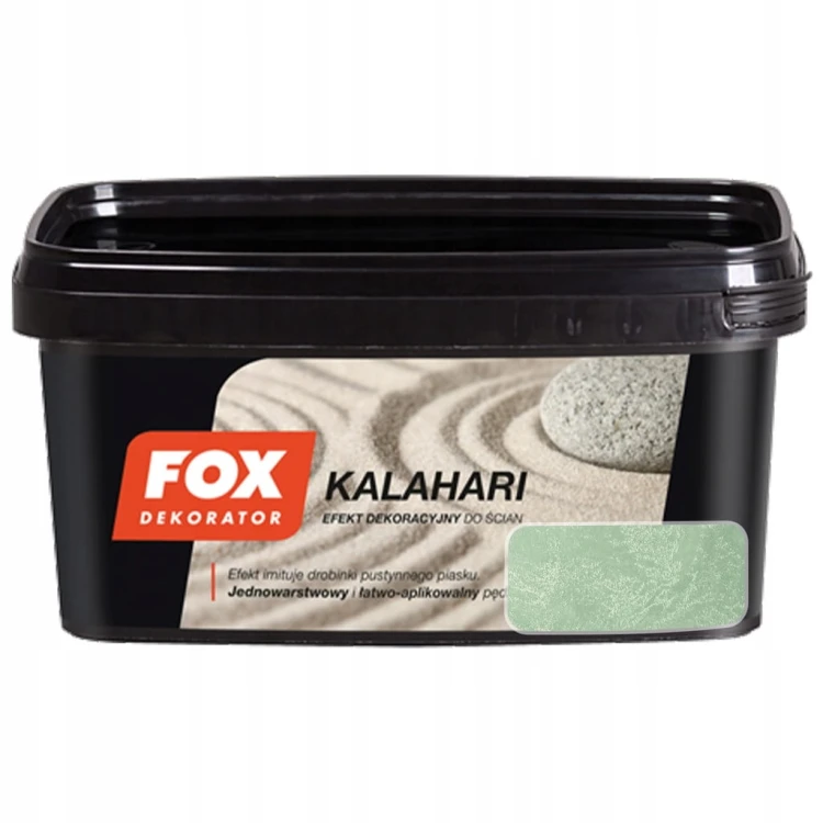 FOX Kalahari Viridis – opakowanie i zielony wzornik
