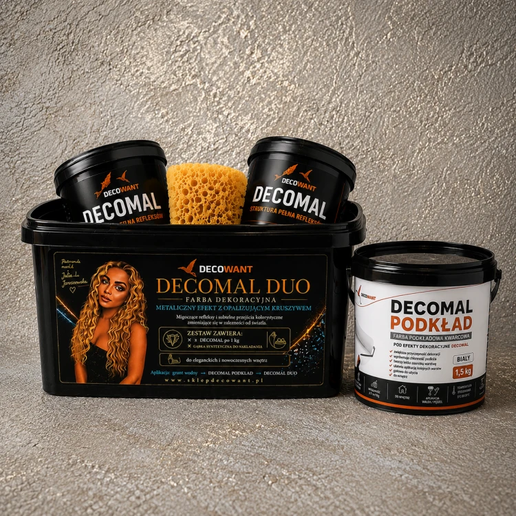 DECOMAL DUO BEŻ I BIAŁA PERŁA