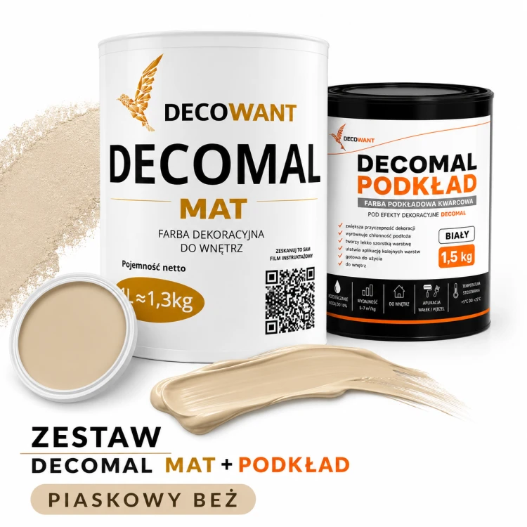 ZESTAW DECOMALMAT PIASKOWY BEŻ