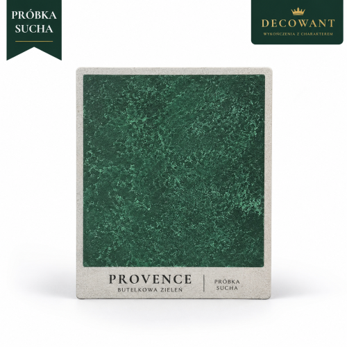 Provence Butelkowa Zieleń Design Decowant – oznaczona sucha próbka