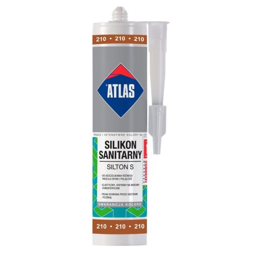 ATLAS SILIKON S Silikon sanitarny 210 Kakao A 280