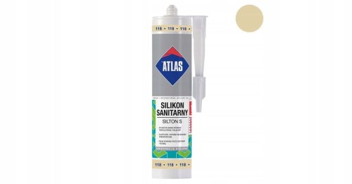 ATLAS SILIKON S Silikon sanitarny 118 Jaśminowy A 280