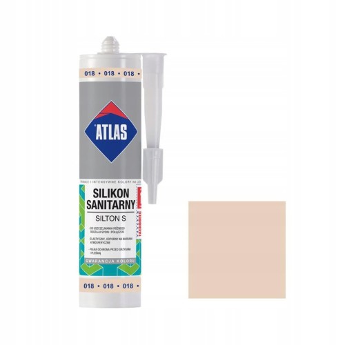 ATLAS SILIKON S Silikon sanitarny 018 Beż Pastelowy A 280