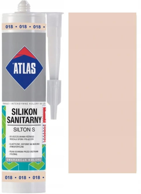 ATLAS Silikon S Beż Pastelowy – kartusz i wzornik