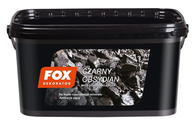 FOX DEKORATOR CZARNY OBSYDIAN 8 KG