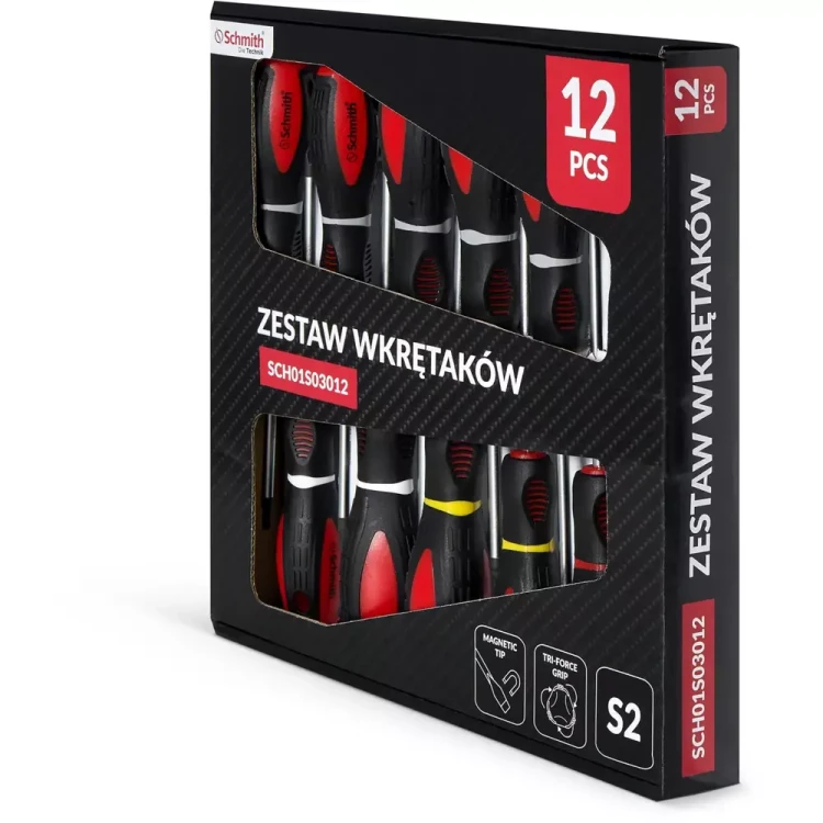 Schmith – zestaw wkrętaków S2, 12 sztuk