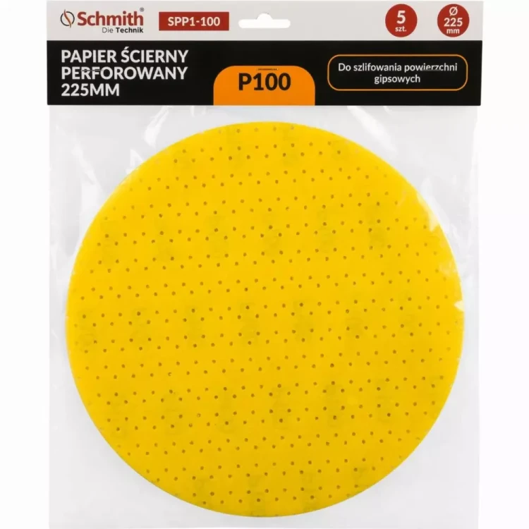 Schmith – papier ścierny perforowany 225 mm P100, 5 szt.
