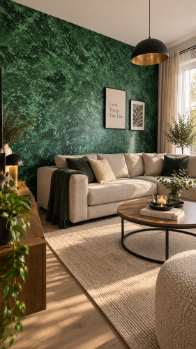 Decowant Glinka Weneckie Przetarcie zestaw na ok. 6 m² Butelkowa Zieleń